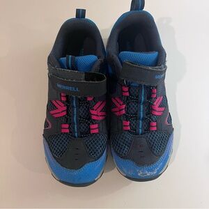 Merrell Kids Sneakers in Blue and Pink hiking size 2.5W athletic boy or girl